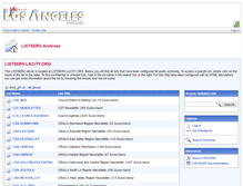 Tablet Screenshot of listserv.lacity.org