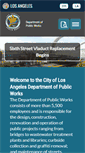 Mobile Screenshot of dpw.lacity.org